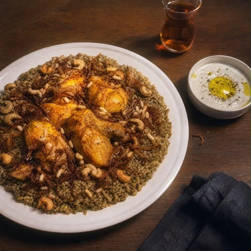 فريكه بالدجاج الشامي
