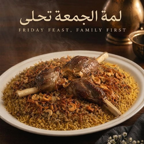 قوزي لحم وفريكه شامي