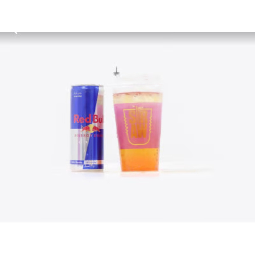 Redbull - Note: Energy drinks are prohibited for those under 16 years of age, in compliance with the decision of the Ministry of Commerce and Industry.