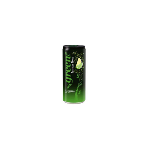 Green Lemon Lime 330 ml - With sweeteners from stevia plant 100% Taste 6% National Juice No Aspartame Free sugar