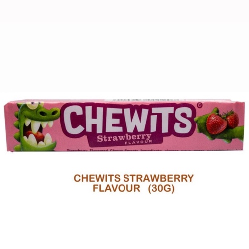 Chewits Strawberry Flavored Chewy Sweets 30g