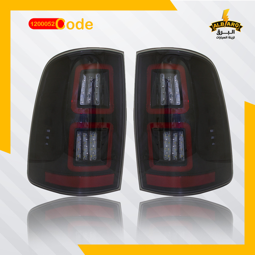 Al Barq for Car Accessories  - TAIL LAMP FOR DODGE RAM 2013 - 2017 - code 1200052 - TAIL
  LAMP FOR DODGE RAM 2013-2017 ALL SMOKE + LED