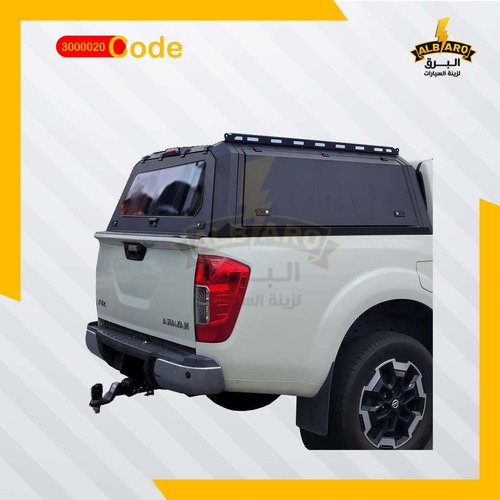 Al Barq for Car Accessories  - Canopy on the tub full of iron pick up Wrangler Gladiator - code 3000020 - Canopy on the tub full of iron pick up Wrangler Gladiator + 2021 with side vents + rear CAVIN