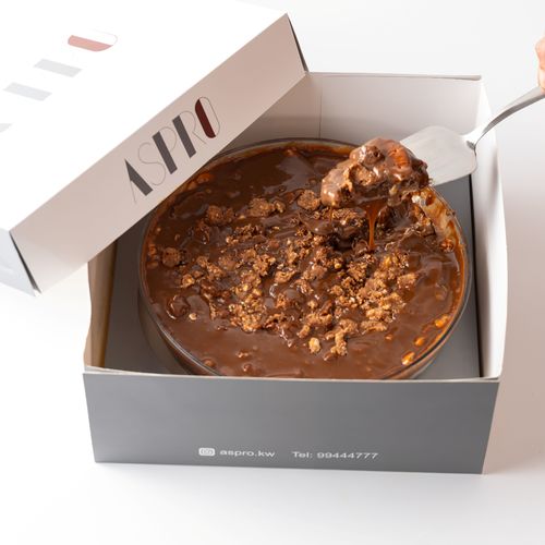 Layered Chocolate Biscuit - Chocolate biscuit layered with Belgian chocolate, cream and chocolate biscuit.