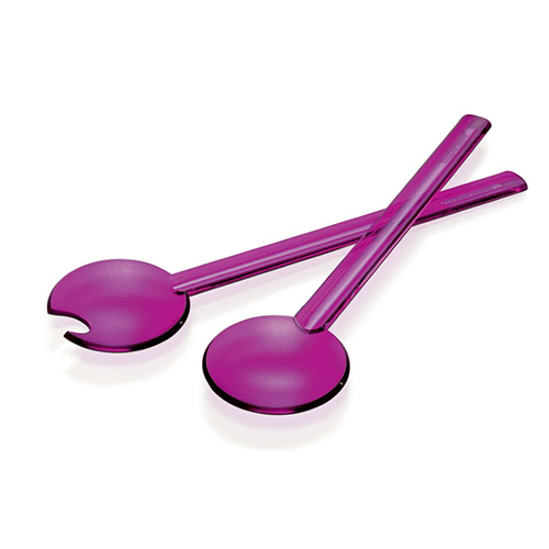 Prisms Salad Tongs - The transparent salad spoons have an elegant glass-like finish that looks amazing in any table arrangement. The spoons make it easier to serve salads and other dishes+ and are ideal for completing your set of transparent bowls , but their neutral shade will also suit any other set.