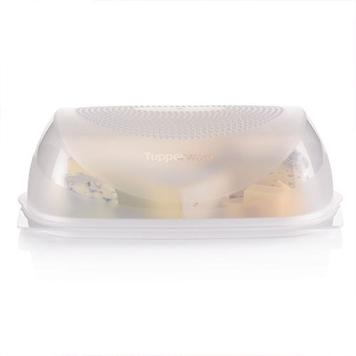 Cheese Smart Rectangular - The Condenscontrol technology in your CheeSmart® containers will preserve the flavor and texture of your favorite cheese while keeping your fridge odor free.

The CheeSmart is a revolutionary cheese preserver that helps keep moisture and odor at bay, thanks to the grid built into the cover. 

The membrane will lock in your cheese's full aroma, keeping it fresh for longer and helping you save money and avoid spoilage. And above all, it leaves your fridge odor-free!  The see-through window lets you quickly identify the contents. 

The reversible tray can be used on both sides, allowing you to store cheeses of different heights. You can also use the deep side for serving cheese with liquid, like mozzarella or feta. It's also perfect for serving and storing butter! Our small cheese container is perfect for preserving small portions of different cheeses, or a large block of one cheese.

Ways to use your CheeSmart:

Prepare sandwiches or small slices of cheese for when you're on the go and enjoy a delicious and nutritious lunch wherever you go!
Prepare delicious cheese appetizers for your family and friends.
Grate fresh cheese for pizzas, pastas, salads & more!
Use the tray to serve cakes or other desserts. 
Care:

Can be recycled
Hand wash only with soft cloth. 
Do not use abrasive cleaning products.
Do not use sharp or metal utensils
Not freezer safe.
Not safe for use in the microwave

Highlights:

Fresh is best: Revolutionary cover provides optimal storage conditions and helps minimize condensation, keeping your cheese fresh. 
Odor-free fridge! The smart filter not only provides optimal storage, but also locks odors in the container. 
No cheese left behind: The CheeSmart servers are designed to optimally preserve ALL types of cheese in the fridge!
Cheeseboard-ready! Serve your cheese straight onto the tray!
Save money! The CheeSmart keeps your cheese fresher for longer, helping prevent spoilage and food waste, which saves you money!
Sustainable: avoid disposable plastic foil. 

Size: 

Large: 11.5 x 8 x 4 inches
For the best flavor, remove CheeSmart from the fridge 30 minutes before serving!