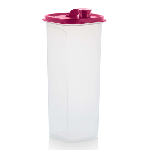 Slim Line Pitcher 2 L - This Tupperware Slimline Pitcher 2L with Strainer is a square shape to make the most of your space.

Great for juices, soups, milk, water or even dry goods that will pour.

11.8 x 11.8 x 28.5 cm H