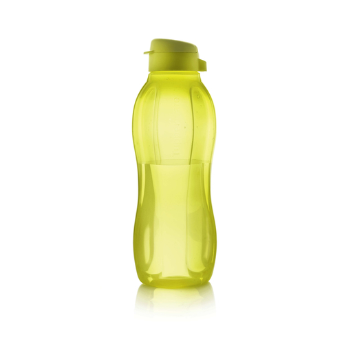 Eco 1500 ML Water Bottle | Margarita Green - Say Goodbye to disposable water bottles!  You can make a small change with a big impact by using the Eco Bottles. The tapered, contoured shape of our eco-friendly water bottle fits easily in your hand. These reusable, dishwasher safe water bottles are the perfect size to fit in any bag or purse and with their easy open cap drinking is easy. Just grab and go to stay hydrated wherever you go!BenefitsMade with renewable or circular material: Our sustainably-sourced bottles are made of the first food-safe sustainable materials coming from mixed plastic waste or renewable sources. Environmentally friendly: Think of how many plastic disposable bottles that are thrown away every day! You can help reduce that number simply by using an ECO Bottle! Staying hydrated just got easier! The Eco Bottle is lightweight, leak proof and small enough to tuck in a tote bag or backpack, or carry in your hand by a handle or strap, so you can take it with you wherever and however you travel... by car, train, foot or bike! ​ Easy drinking and hygienic covered spout: Flip cap design allows for easy opening and smooth flow when drinking. Can stand the test of time: Made from extremely durable material, your long-lasting Eco Bottle can be used over and over again without worry of breakage! Great for on-the-go or at home! The 1.5L capacity is the perfect size for staying hydrated while on the move or for serving water at the dinner table.Tips: Thanks to its shape, it fits in the fridge door and its Easy Drink Cap makes it easy to drink from while walking, playing sports or enjoying any outdoor activity. See-through design allows you to view its contents. Its ergonomic design allows you to easily grip and hold it securely while pouring. The Easy Drink Cap's small opening safely regulates the flow of the fluid, making it more comfortable to drink from. ;There is also a ring on the Cap, allowing you to add a strap for easy carrying.Leak proof cap prevents spills Easy to clean Fits in most car and bicycle cup and bottle holders Features a large tab for easy opening and closing Tapered, contoured shape fits easily in your handWashingIt is recommended to wash your Eco Bottle daily. The Eco Bottle is dishwasher-safe, it is also hand-washable using a bottle brush, warm water and a little dishwashing liquid. The Easy Drink Cap is dishwasher-safe. Just place it in the open position on top rack. If you detect unpleasant smells coming from drinks stored in the bottle:Fill the bottle with warm water and a few drops of dishwashing liquid. Let it stand for half an hour. Rinse several times.Allow the bottle to dry, open when not in use. Liquids with spices, tomato or carrots can cause staining; this will not affect the performance of the product.UsageBe sure to fill the Eco Bottle with cold or room-temperature drinks only. Not freezer safe. Not safe for use in the microwave. Eco Bottles are not suitable for use with hot or carbonated beverages or with carbonating devices.