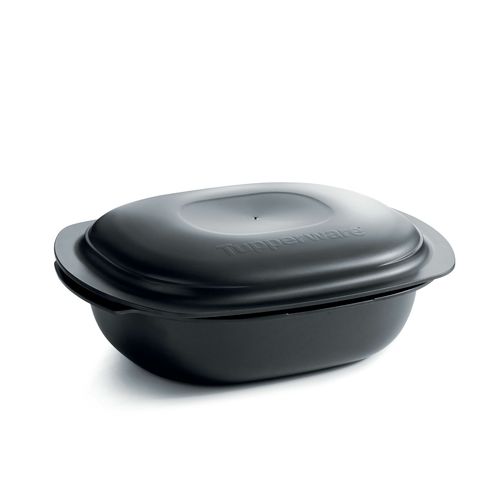 Ultra Pro 2 L Casserole Pan with Cover - Modular Design: The UltraPro cookware comprises two separate pieces—a base and a lid—offering versatile cooking options. Stackable Configuration: Designed for efficient storage, the cookware pieces are stackable, saving space in your kitchen cabinets.
 Part of a Stackable Series: This cookware is part of a series that interlocks with other pieces, facilitating organized storage solutions.Our unique UltraPro all-in-one material is not only safe for the oven but is also microwave, fridge, and freezer safe. 
 Rounded corners in the base and the domed cover optimize heat distribution and reduce hot spots that can result in overcooking. Steam release vents on the sides of the base and cover help prevent steam build-up and regulate humidity to brown your food nicely while retaining optimal moisture. The non-stick surface makes healthy foods easier, and a wide rim offers a secure grip when moving the pan.Specifications:  Material: Liquid Crystal Polymer(LCP)Dimensions: 
Base & Cover:  W 22.6 x H 10.5 x L 30 Base (2 L):  W 22.6 x H 7.3 x L 30 
 Cover (800 ML): W 22.6 x H 3.7 x L 30 Temperature Rating: Min -25°C / -13°F - Max 250°C / 485°FBenefits:All in one solution: for everyday cooking (oven and microwave), storing (fridge or freezer) and serving; unique, high-end, lightweight material, resisting from -13°F/-25°C to 482°F/250°C​ Instructions for use are engraved inside the cover and in the bottom of the base. Convenient storage: The base and the cover are perfectly nestable. Built for daily use: will not rust or dent like metal pans or crumble like glass or ceramic Several configurations for unlimited cooking possibilities​Classic: food in the base and cover on top​ Reverse: The cover is used as a base for roasts, focaccia, baked apples. Content is easier to manipulate after cooking.​ Cook bain-marie: The cover is turned back on the base, filled with water, for gentle cooking like delicate desserts and puddings.​ Stack-cooking: Saves a lot of time and energy, cook 2 dishes at once, cover is placed upside-down on the base.​ Cook double capacity (If you own UltraPro 2 L and 3.5 L): the 2 L base is used as a cover for the 3.5 L base.  Perfect to cook larger poultry or 2 chickens side by side on a generous layer of vegetables or baby potatoes.​Tips: UltraPro products can be used in steam ovens. Prepare and freeze foods in advance. Defrost and re-heat in the microwave for a ready-made meal – all in the same container.  Wipe the base and cover carefully before using to remove any residue or spots. Should fat burn on the UltraPro while cooking at high temperatures, leaving brown patches, soak the UltraPro in 4 tablespoons of dishwasher detergent diluted in 5 L of hot water for at least 2 hours.​ The 3.5 L Base and the 2 L Base and Cover nest into each other for compact storage.