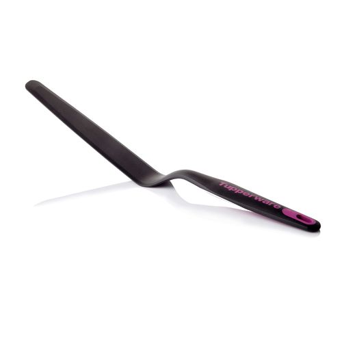 Narrow Spatula | 35 CM - The Narrow Spatula is an essential and versatile tool when cooking and baking - use it to spread icing, melted chocolate, jam, coulis or whipped cream on cakes; flip, manipulate and transport delicate cooked or baked goods or to even out dough or batter in the baking form. Sturdy, ergonomic handle with soft grip allows easy handling. Part of the Kitchen Preparation range, the KP Narrow Spatula features a bright purple coloured handle to easily differentiate it from the other KP tools. Hang, store in the drawer or stand holder.
  Dimensions: 35.6 x 3.7 x 6.6 cm