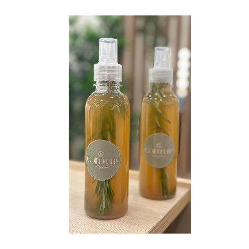 Coiffeur 17 - Rosmary Toner - Consists of rosemary, live and cloves It activates the blood circulation of the scalp, helps stimulate hair growth and germination, and reduces hair loss How to use : Before washing the roots with any mixture After washing on the roots only Size: 100 ml