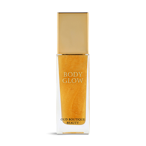 NEW - BODY GLOW - BODY GLOW - 45 ML Top note: Saffron, Cardamom, Bergamot and Grapefruit.  Middle note: Bulgarian Rose and Jasmine. Base note: Agarwood, Cedar, Leather, Sandalwood, Amber, Tonka Bean, Vanilla and Musk.