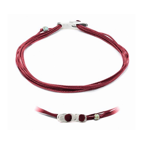 Apriati 7 Cords Bracelet Red - Apriati 7 Cords Bracelet Custom MadeRed, Silver