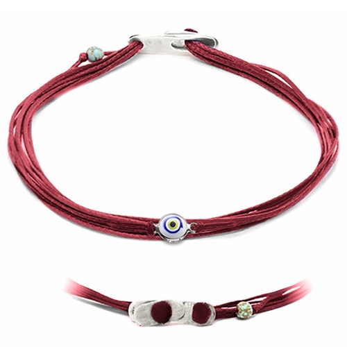 Apriati 7 cord single with 🧿 White Gold - Apriati 7 Cords Bracelet Custom MadeRed, Silver, Eye White Gold