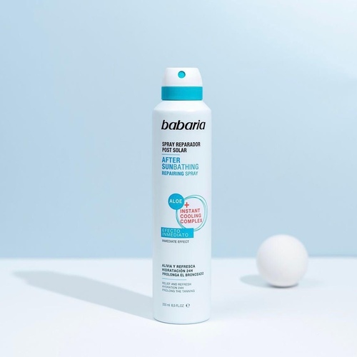 بخاخ تثبيت اللون - Rapidly absorbed lotion spray which soothes, restores, and refreshes the skin after sun exposure. Immediate effect. Its exclusive formula, with an instant cooling complex combined with aloe vera and chamomile, provides skin with maximum hydration for up to 24 hours, while helping to prolong a tan.Directions for useShake and apply generously to the skin.Ingredients:Aqua (Water), Isobutane, Propane, Isopropyl Myristate, Aloe Barbadensis Leaf Extract, Dibutyl Adipate, Glycerin, Dicaprylyl Carbonate, PEG-30 Dipolyhydroxystearate, Argania Spinosa Kernel Oil, Hydroxyphenyl Propamidobenzoic Acid, Chamomilla Recutita Flower Extract, Methyl Ethylamido Oxalate, Isostearyl Isostearate, Parfum (Fragrance), Phenoxyethanol, Magnesium Sulfate, Butylene Glycol, Pentylene Glycol, Butane, Methylparaben, Ethylparaben, Ascorbic Acid, Citric Acid, Ascorbyl Palmitate, Sodium Sulfite, Potassium Sorbate, Sodium Benzoate, Amyl Cinnamal, Linalool, Hexyl Cinnamal, Alpha-Isomethyl Ionone, Citronellol, Limonene.*The current ingredients reflect the current production. Ingredients are subject to change, and those listed on the packaging are considered valid in each case