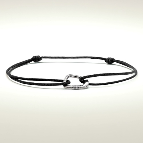 سوارة سوداء - Adjustable Size : From 16cm to 20cm