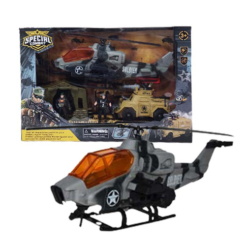 D3109-34/Military Helicopter set - Military Helicopter set This set is perfect for children's role-playing war games Age: 3Years+