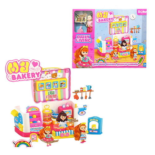 ql201/My Bakery - 35 pcs
Engages the child for long hours of play helps to pretend play.
With mini doll
Age : +3 years