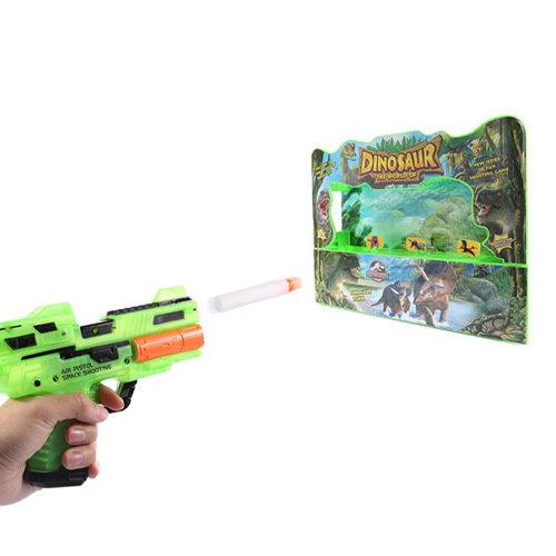 B2151/Dinosaur Game Set - Dinosaur Park Shooting Game Moving target With gun and music Age : +3 years