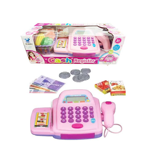 Cashier set/66089-2 - Cashier set with calculator and other accessories!Years +3