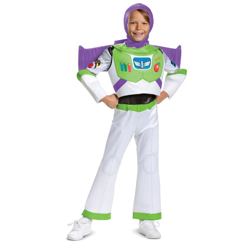 COS19/Buzz Costume - Buzz lightyear costume includes Jumpsuit Detachable Wings Fabric Hood