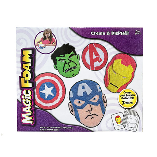 882-94/Magic Foam - Create your favorite characters ! 7 colors Age : +3 years