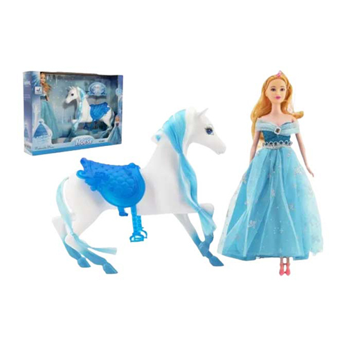 Ice Princess doll-0605 - Combing horse and Ice Princess doll A wonderful set for all horse lovers Suitable for children from 3 years.