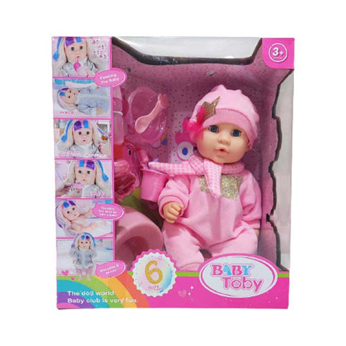 Baby Toby Doll-W322006 - Baby Toby Doll Include: 10Pcs Good Gift For Girls Age: 3Years +