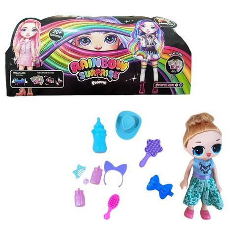 Poopsie Rainbow Surprise-1215 - Rainbow Surprise Dolls  With  lights Poopsie Rainbow Surprise 14-inch Doll with 20 Surprises plus Rainbow Dream or Pink Goblin Each beautiful doll has stunning brushable hair, beautiful fashions and accessories. Collect all 4 rainbow surprise dolls