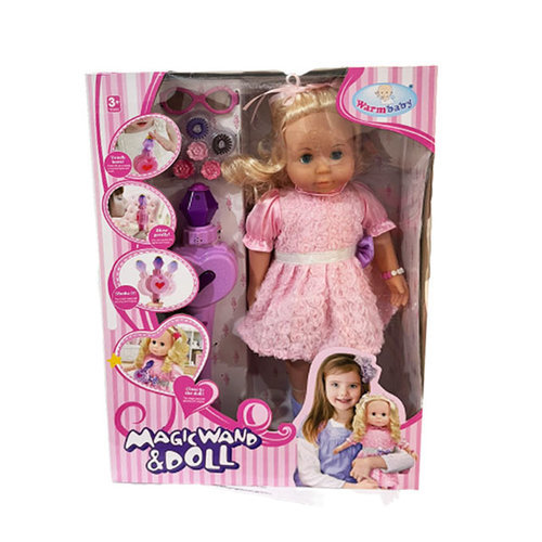 Magic Wand and Doll /WZJ007-01 - Magic Wand with lights and music With hair bands , sunglasses for doll Age : +3 years