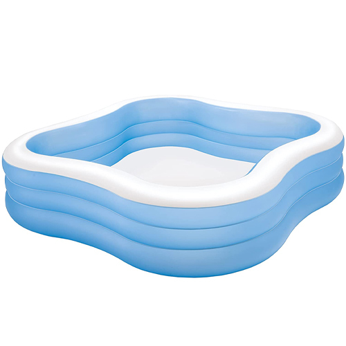 Swimming Pool 57495 - Comes with a valve is fitted at the bottom of the pool so that it can be emptied easily Size: 229 x 229 x 56cm Two air chambers