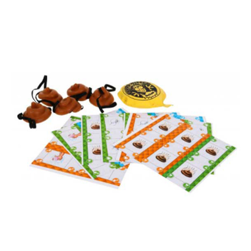 HY707-87/Poopy head - Poop on the head - board game include: 5 poop on strings -  smiley pillow - 48 cards to play (toilet, poop, toilet paper, hand wash)