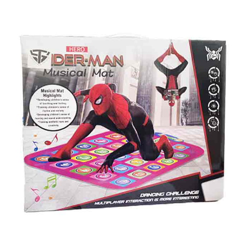 sy002c/spider man musical mat - developing sense of touching and feeling sense of rhythm and melody developing sense of hearing years +3