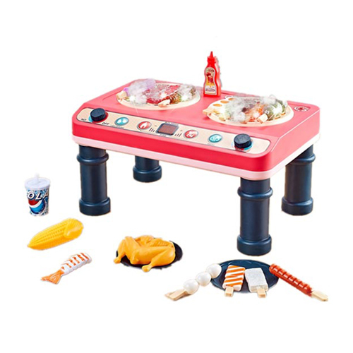 Monkiz - 6726A/Kitchen Mini Appliance - With lights and sounds / music Set comes with food accessories Battery Operated  For children above +3 years