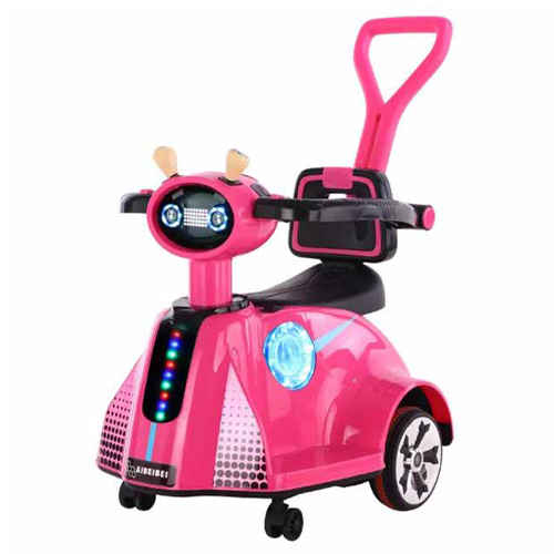 QLS-3188-1 Baby Swing Car - Baby Swing Car Light, music, MP3 port, volume adjustment, digital power display, USB interface, seat belt, swing function, 360 rotation with push rod.