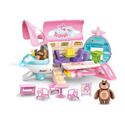 Plane set/6609-1A - Plane set Includes foods, glasses and plane For children above +3 years