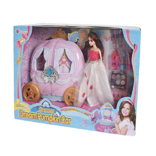 H6005 / Doll Dressing Table - Dressing table in the form of a carriage with a doll, music and light effects Age: 3Years+