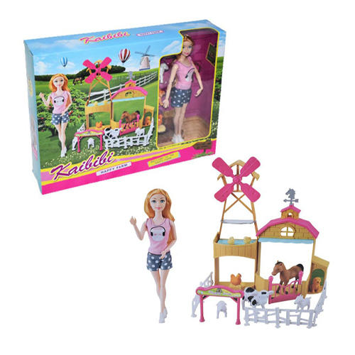 Monkiz - Barbie Farm-BLD283 - Barbie Farm Toy Kaibibi Happy Farm Gift For Girls Age: 3Years+