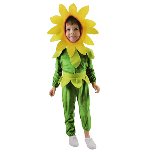 Monkiz - COS180/Sunflower Costume - Sunflower Costume Includes jumpsuit with headpiece S - 3\4 yrs M- 5\7 yrs L- 8\10 yrs XL- 11\14 yrs