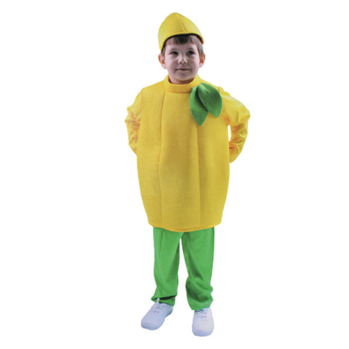 COS168/Lemon Costume - Lemon Costume Includes: Upper, Pants, Cap S 3-4Years M 5-7Years L 8-10Years XL 11-14Years