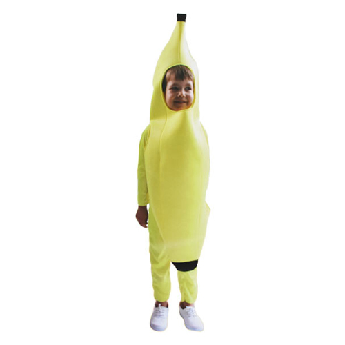 COS152/Banana Costume - Banana Costume Includes: Jumpsuit, Tunic with Cap S 3-4Years M 5-7Years L 8-10Years XL 11-14Years