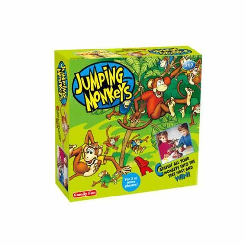 Jumping Monkeys/HY707-31 - Jumping Monkeys Includes tree , 2 circle of leaves ,  16 monekys , 4 captapults , bananas ,  label sheet and instruction Multiplayer Game Best gift for your kids For children above 4+ years