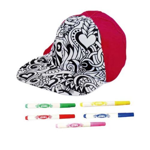 846/Paint Hat - Paint Hat Include: 1Hat And 5colour Pen Age: 6Years+