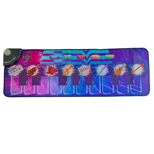 Music carpet/YL1022-20A - Function: 1. Five shining lights. 2. Eight Instruments. 3. Eight Piano Keys. 4. Volume Keys. 5. Five Modes. Tightly press different button, one side send out different kinds of sound or music, one side shining for kids age 3+