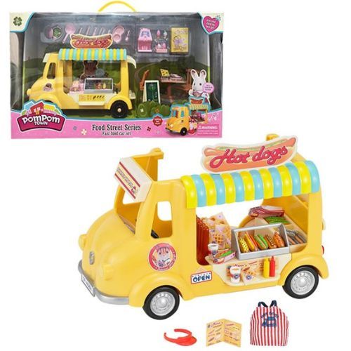 10118/Fast Food Bus - With lights and music Includes fast food bus , with bench and 2 characters Age +3 years