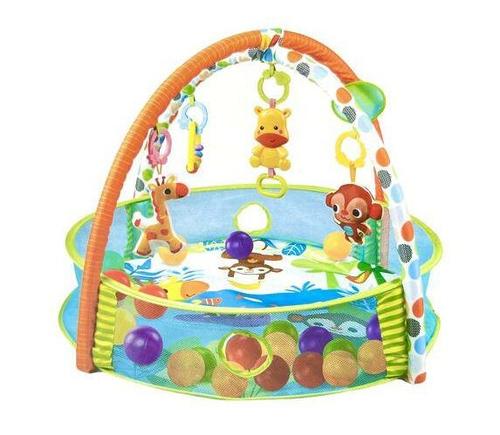 668-44/Activity Gym & Ball Pit - Babies will have a ball with this activity gym! Five linkable cute toys and soft mesh surround little movers and shakers! This unique gym has also become interesting sensory stimulation ball pool, very suitable for young children!