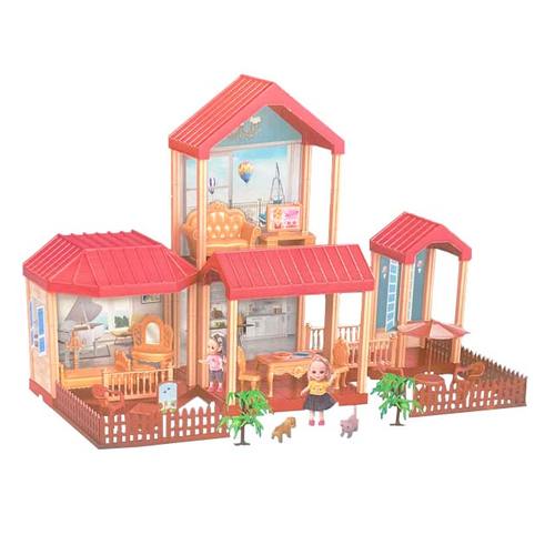 Doll house / 556-17 - Includes the furnitures and blocks to build the house  For ages +3 years