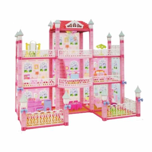 Dream Villa / 8223-2 - With 2 dolls  206 pcs , built your own villa  Size : 58 x 31 x 51cm Age : +3 years