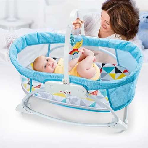 Monkiz - VA254924/6578/3IN1 ROCKER&BASSINET - SLEEP PEACEFULLY  BASSINET FOR 0-12 MONTHS