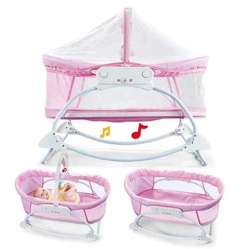 Monkiz - BABY BASSINET-VS0569 - BABY SLEEP PEACEFULLY BASSINET FOR 0-12 MONTHS